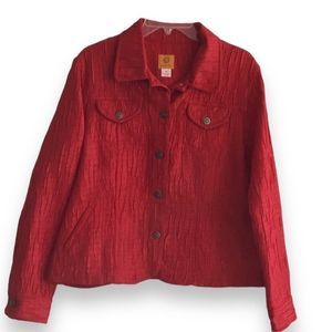 Ruby Road Red Jacket Size 10P